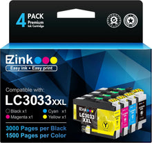 Brother LC3033 LC3033XXL Compatible Ink Cartridges (4 Pack)