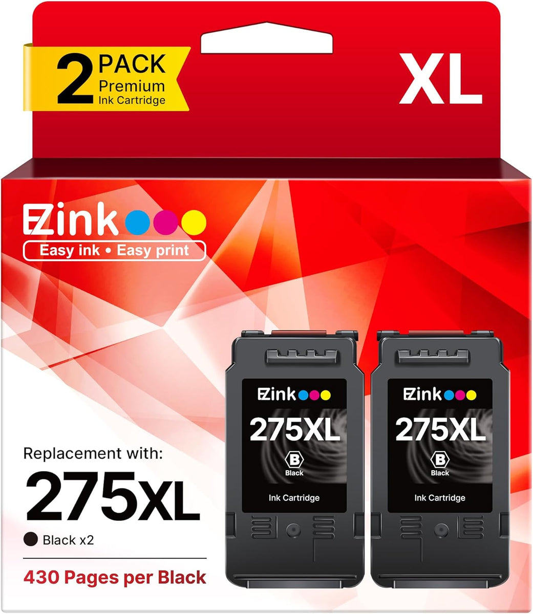 Compatible 275XL Black Ink Cartridge For Canon Printers - High Capacity, USA