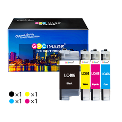 Brother LC406XL LC406 Compatible High Yield Ink Cartridge (4 Pack)