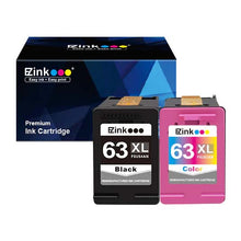 HP 63 63XL Remanufactured Ink Cartridge (1 Black, 1 Tri-Color)