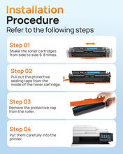 HP 414A (with Chip) Compatible Toner Cartridge (4 Pack)