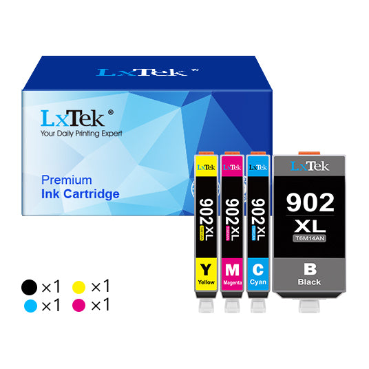 HP 902 XL 902XL Remanufactured Ink Cartridge (4 Pack) | E-Z Ink