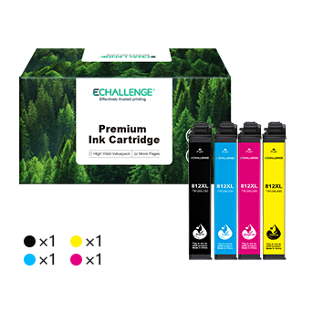 Epson 812XL T812XL Remanufactured Ink Cartridge (4 Pack)