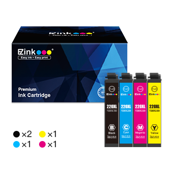 Epson 220XL T220XL Remanufactured Ink Cartridge (5 Pack)