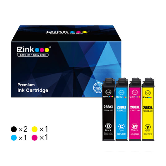 4-Pack 288XL Ink Cartridges for Epson XP-330, XP-340, XP-430