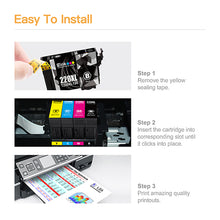 Epson 220XL T220XL Remanufactured Ink Cartridge (2 Black)