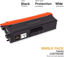 Brother TN433 TN-433 Compatible Toner Cartridge (2 Black)