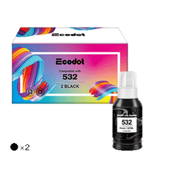 Epson 532 T532 Compatible Refill Ink Bottles (2 Black)