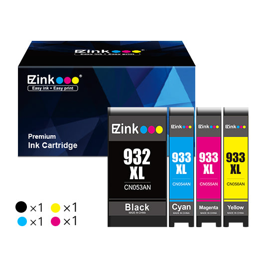 HP 932XL 933XL Compatible Ink Cartridge (4 Pack) | E-Z Ink