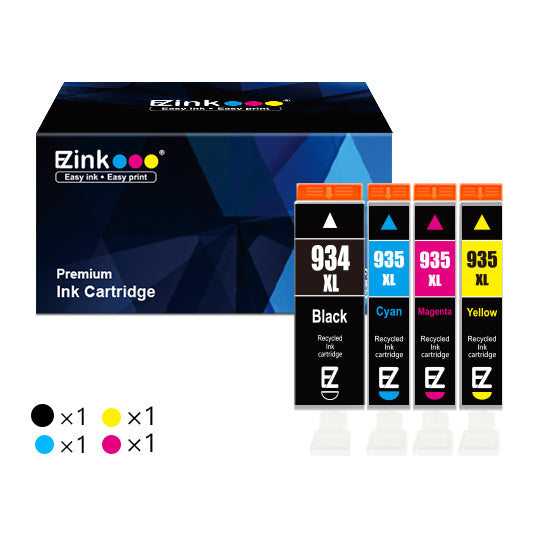 クレア HP 934XL 935XL Compatible Ink Cartridge (4 Pack) | E-Z Ink