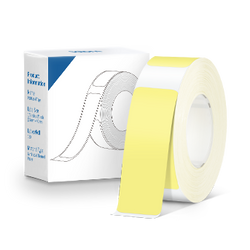 Thermal Label Maker Tape Adapted P10 Label Maker, Standard Laminated Office Labeling, 15mmx40mm/0.5x1.57inch, 180 Labels/Roll, P10 Thermal Printing Label Paper (Yellow)