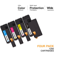 Dell 1250 810WH Compatible Toner Cartridge (4 Pack)