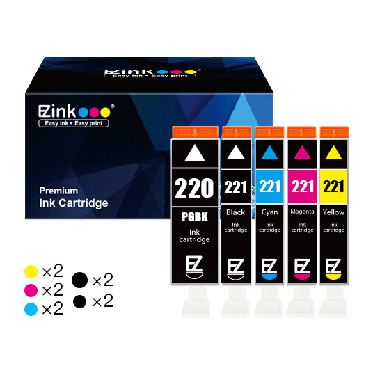 Canon PGI-220 CLI-221 Compatible Ink Cartridge (10 Pack) | E-Z Ink