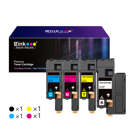 Dell E525W E525 Compatible Toner Cartridge (4 Pack) | E-Z Ink