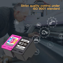 HP 63 63XL Remanufactured Ink Cartridge (1 Black, 1 Tri-Color)