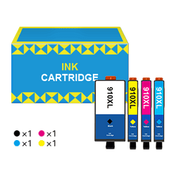 HP 910 XL 910XL Remanufactured Ink Cartridge (4 Pack)