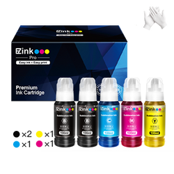 5x100ml Sublimation Ink Auto Refill for EcoTank Supertank Inkjet Printer ET2720 ET2760 ET-2800 ET-2850 ET-3850 ET4700 ET-4760 ET-4800 ET-4850 ET15000 WF7820 WF2750(Autofill/ICC-Free/Anti-UV)