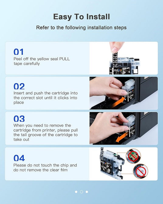 Brother LC-103XL LC103XL Compatible Ink Cartridge (5 Pack) | E-Z Ink