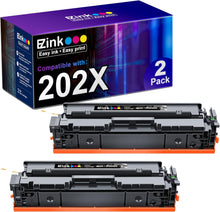 HP 202X 202A Compatible Toner Cartridges(2 Black)