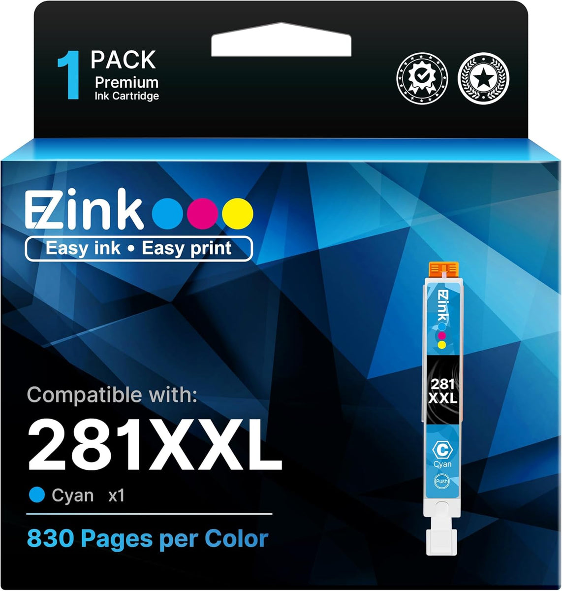 Canon 281XXL CLI-281XXL Compatible Ink Cartridge(1 Cyan) | E-Z Ink
