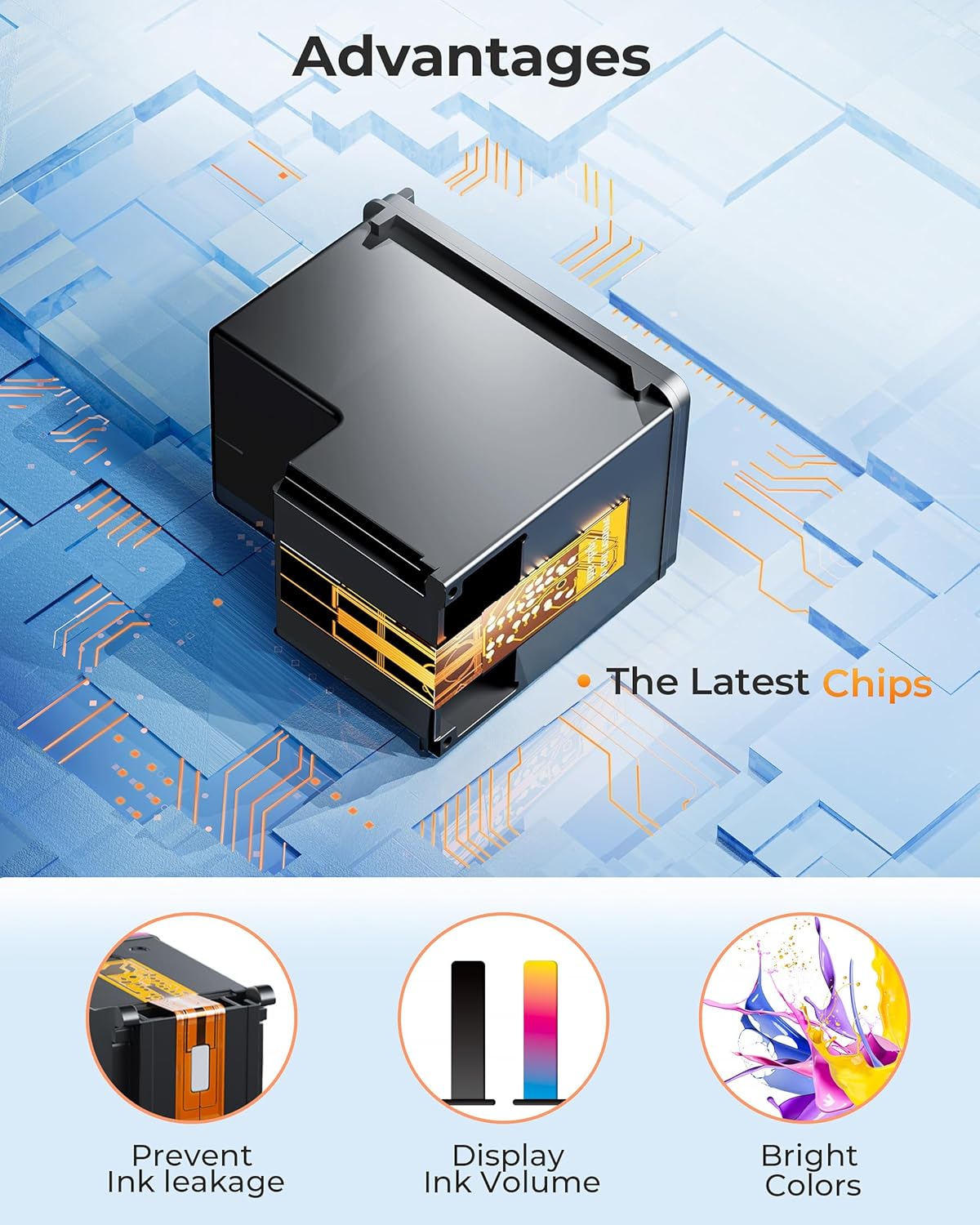 HP 64XL 64 XL High Yield Remanufactured Ink Cartridge (2 Black