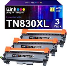 Brother TN830XL TN830 Compatible Toner Cartridge (3 Black)
