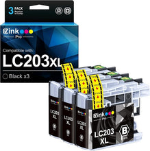 Brother LC203XL LC203 XL Compatible Ink Cartridge (3 Black)