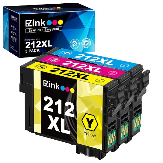 E-Z Ink Remanufactured Ink Cartridge Replacement for Epson 212 XL 212XL T212XL to Use with Expression Home XP-4100 XP-4105 WorkForce WF-2830
