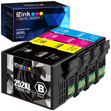 Epson 252XL T252 Remanufactured Ink Cartridge (1 Large Black, 1 Cyan, 1 Magenta, 1 Yellow)