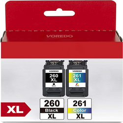 Canon 260XL 261XL Remanufactured Ink Cartridge (1 Black, 1 Tri-Color)