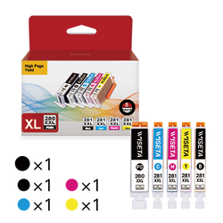 Canon PGI-280XXL CLI-281XXL Compatible Ink Cartridge（5 Pack）