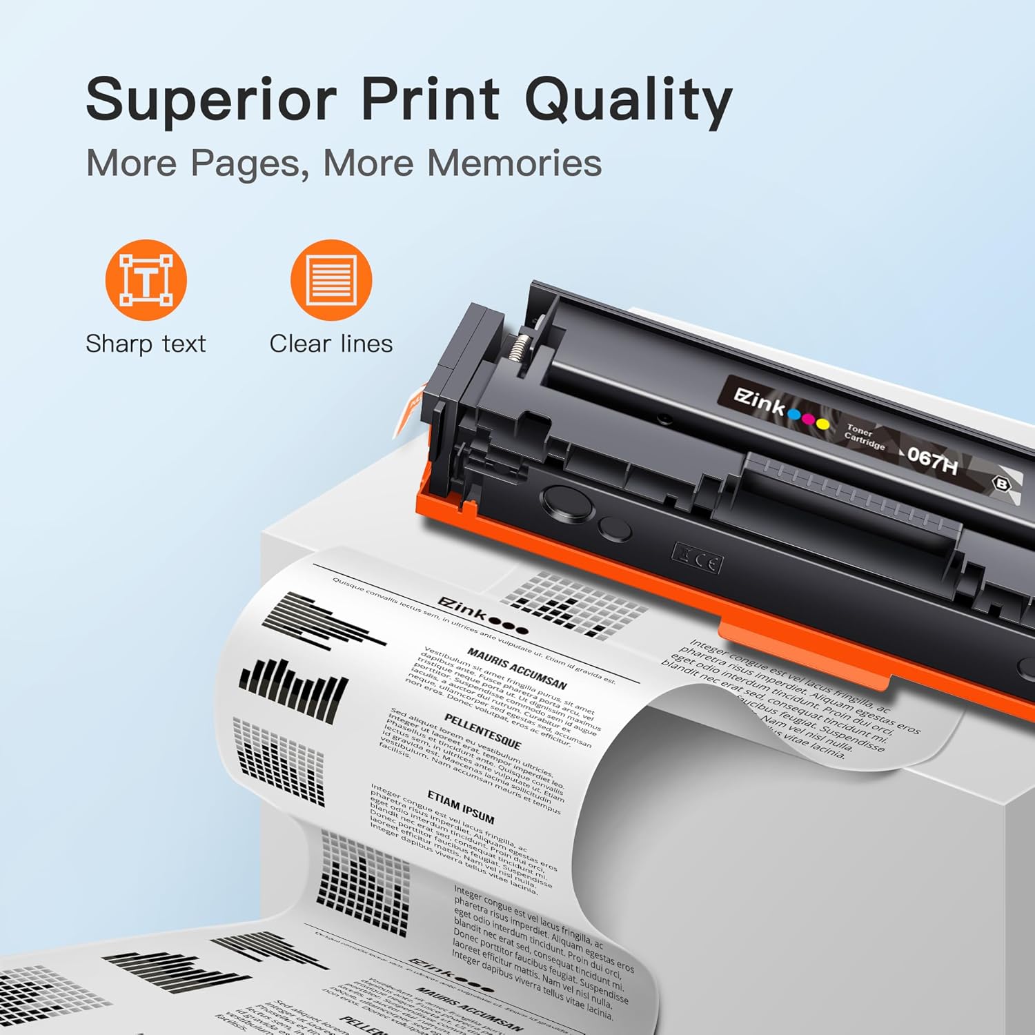 Canon 067 067H Compatible Toner Cartridge(4 Pack) | E-Z Ink