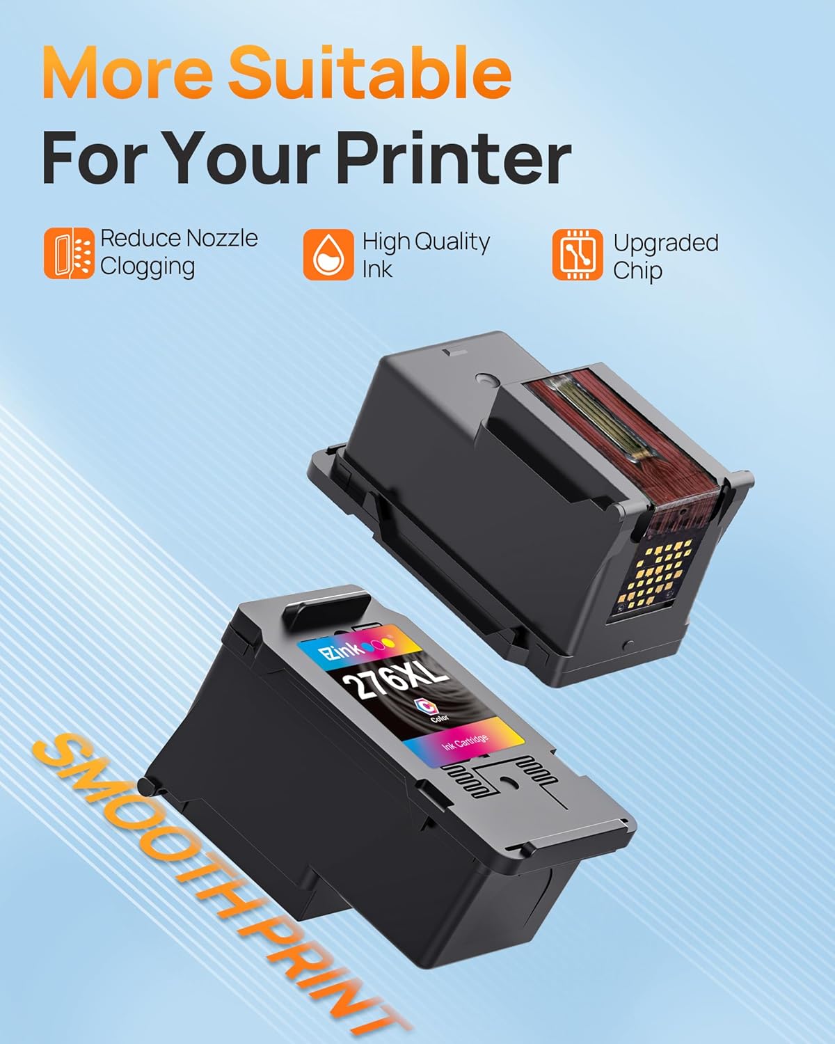 Canon PG-275XL CL-276XL Remanufactured Ink Cartridge (2 Pack