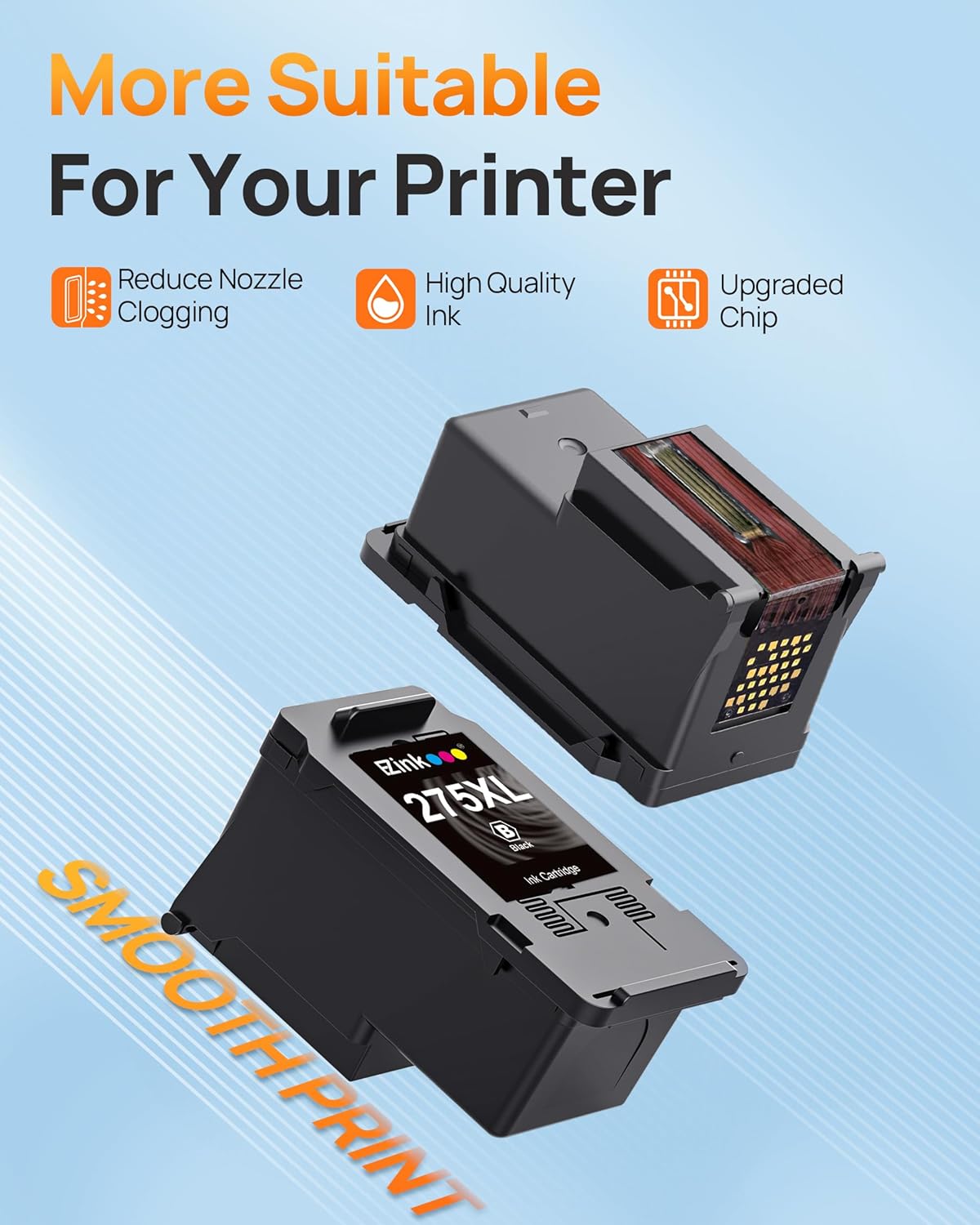 Canon 275XL PG-275 XL Remanufactured Ink Cartridge (2 Black) | E-Z Ink