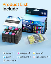 Epson T340XL 340XL Remanufactured Ink Cartridge(6 Pack)