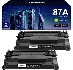 HP 87A CF287A Compatible Toner Cartridges (2 Black)