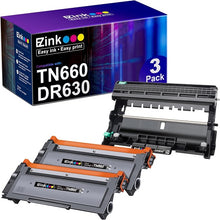 Brother TN660 TN630 DR630 Compatible Toner Cartridge and Drum Unit (2 Toner, 1 Drum Unit)