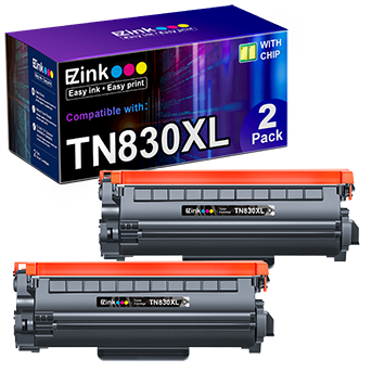 E-Z Ink Compatible TN830XL Toner Cartridge For Brother Printers – High Yield 3,000 Pages, 1 Black