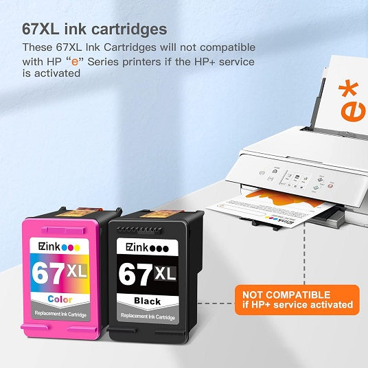 HP 67XL Tri-color High-yield Ink Cartridge | Works with HP