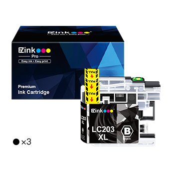 Brother LC203XL LC203 XL Compatible Ink Cartridge (3 Black) | E-Z Ink Brother LC203XL LC203 XL Compatible Ink Cartridge (3 Black) | E-Z Ink