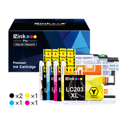 Brother LC203XL LC203 XL Compatible Ink Cartridge (5 Pack)