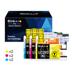 Brother LC203XL LC203 Compatible Ink Cartridge (6 Pack)