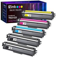 Brother TN221 TN225 Compatible Toner Cartridge (5 Pack)