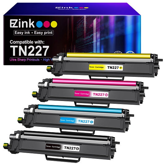 True Image 5-Pack Compatible Toner Cartridge for Brother TN-227BK TN-227  MFC-L3710CW MFC-L3770CDW MFC-L3750CDW HL-L3210CW HL-L3230CDW HL-L3290CDW