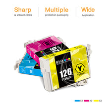 Epson 126 T126 Remanufactured Ink Cartridge (6 Pack)