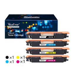 HP 126A CE310A Compatible Toner Cartridge (4 Pack)