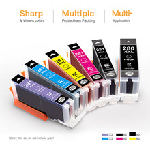 Canon PGI-280XXL CLI-281XXL Compatible Ink Cartridge (12 Pack)