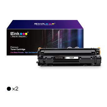 Canon 137 CRG137 Compatible Toner Cartridge (2 Black) | E-Z Ink