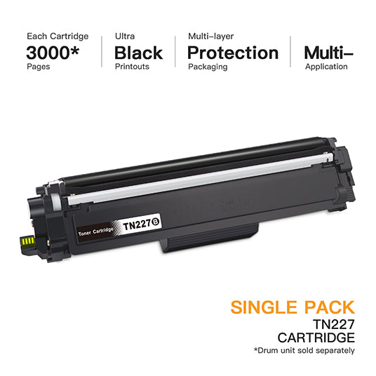 Brother TN227 TN223 Compatible Toner Cartridge (1 Black) | E-Z Ink