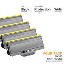 Compatible Toner Cartridge  Brother TN330 TN360 TN-330 TN-360 High Yield 4 Pack - E-Z Ink Inc.